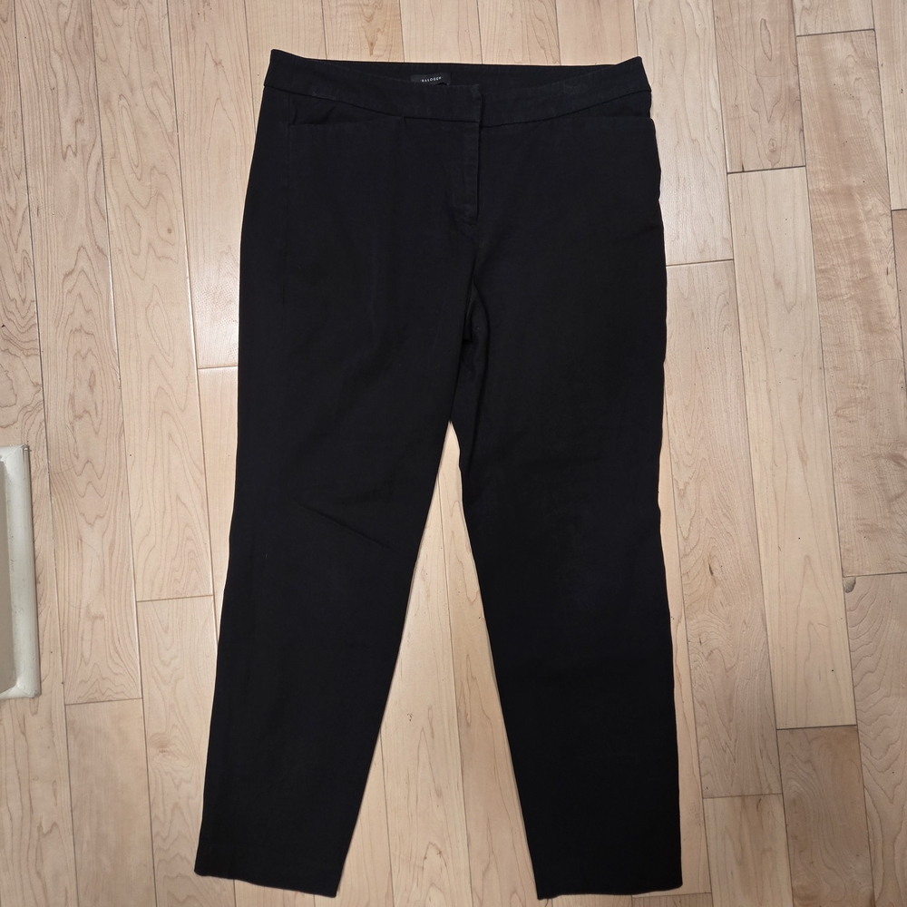 Halogen Black Tailored Trousers Size 12 | Classic Office Work Pants